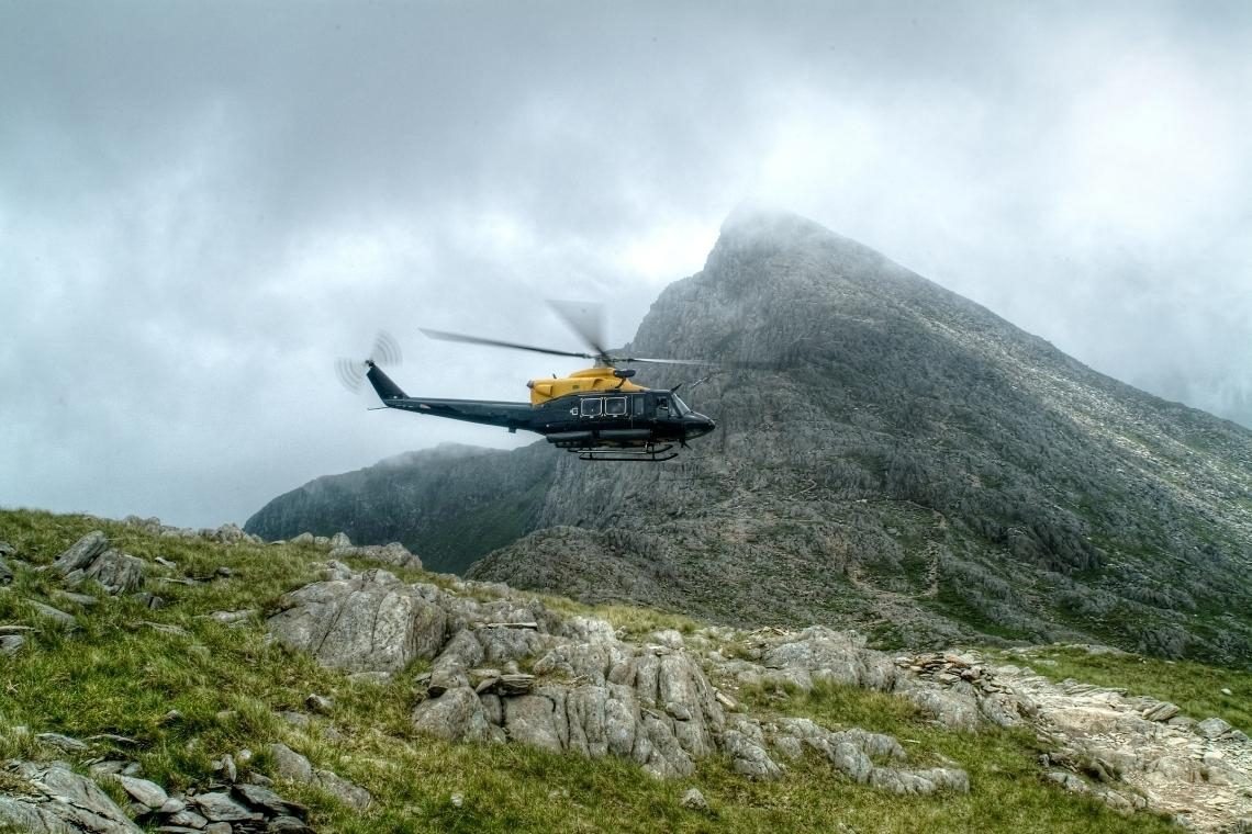 Med vikendom helikopter v gorah posredoval dvanajstkrat