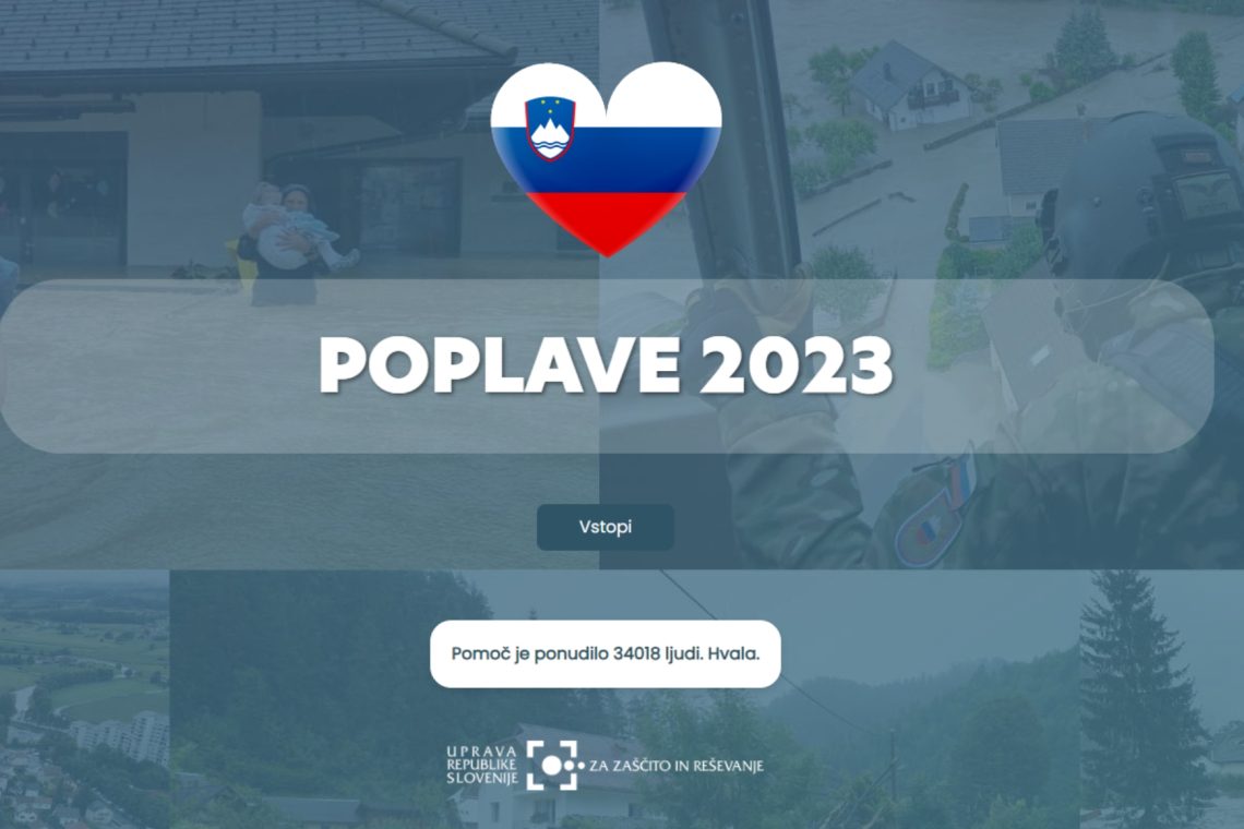 Aplikacija Poplave 2023 bo delovala še do 10. oktobra