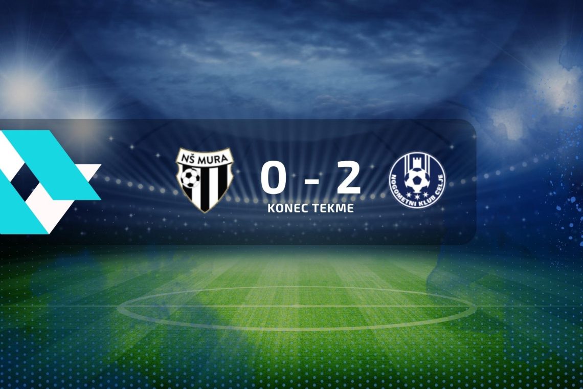 Nogometaši Mure so izgubili proti Celju z 0:2 