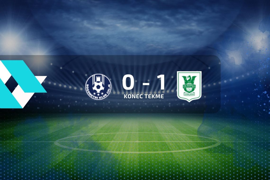 Nogometaši Celja so izgubili proti ljubljanski Olimpiji z 0:1 