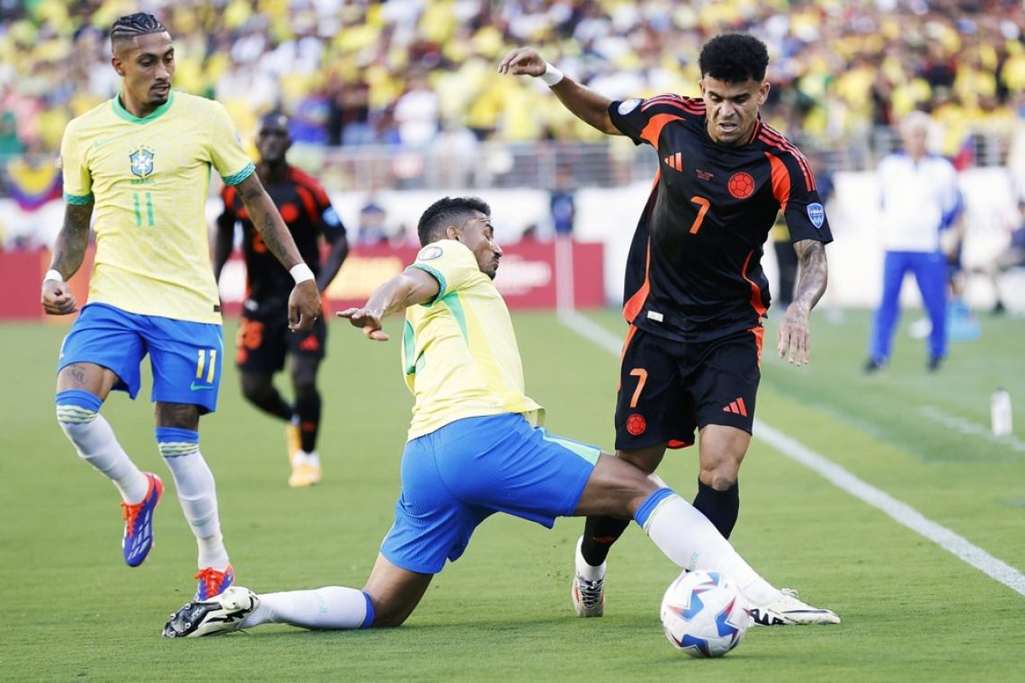 Brazilija le z 1:1 proti Kolumbiji na pokalu Amerike