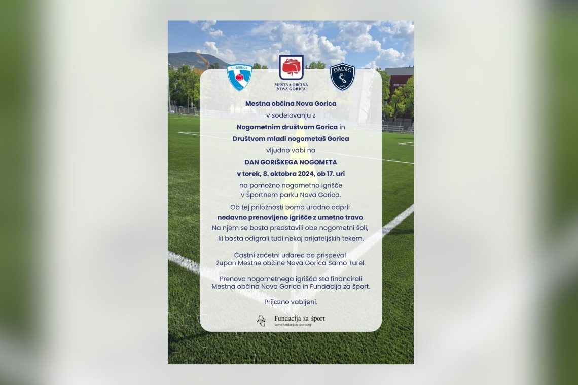 Dan goriškega nogometa v Novi Gorici