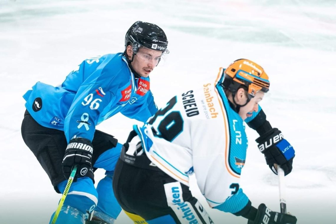 Hokejisti Olimpije Ljubljane so izgubili z ekipo Black Wings Linz z 1:4 