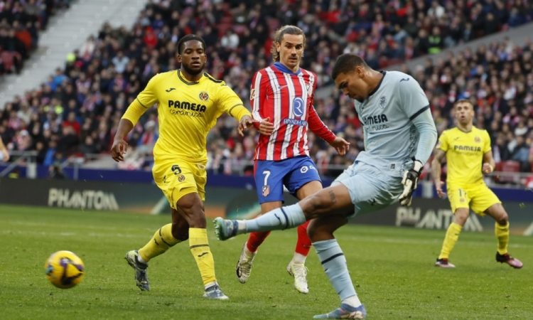 Atletico Madrid in Villarreal sta se razšla z remijem