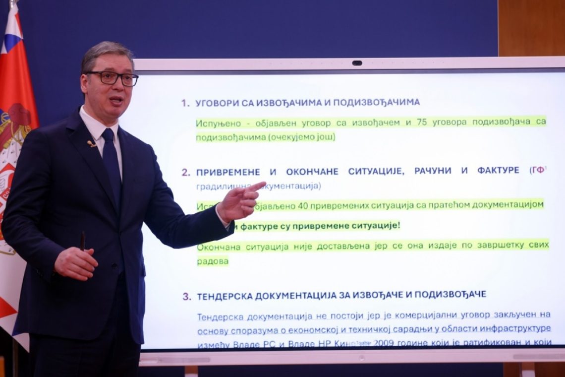 Vučićev šef kabineta je koordiniral aktivnosti pri gradnji železnice