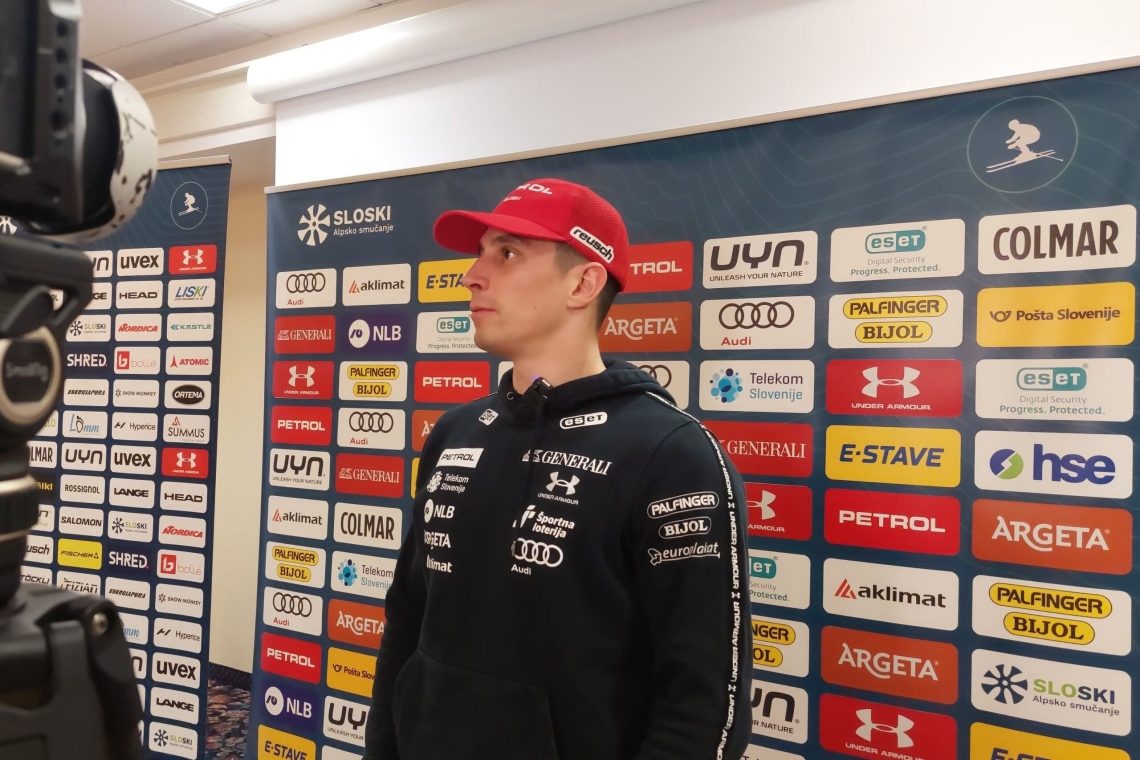 Kranjec na veleslalomsko progo kot prvi