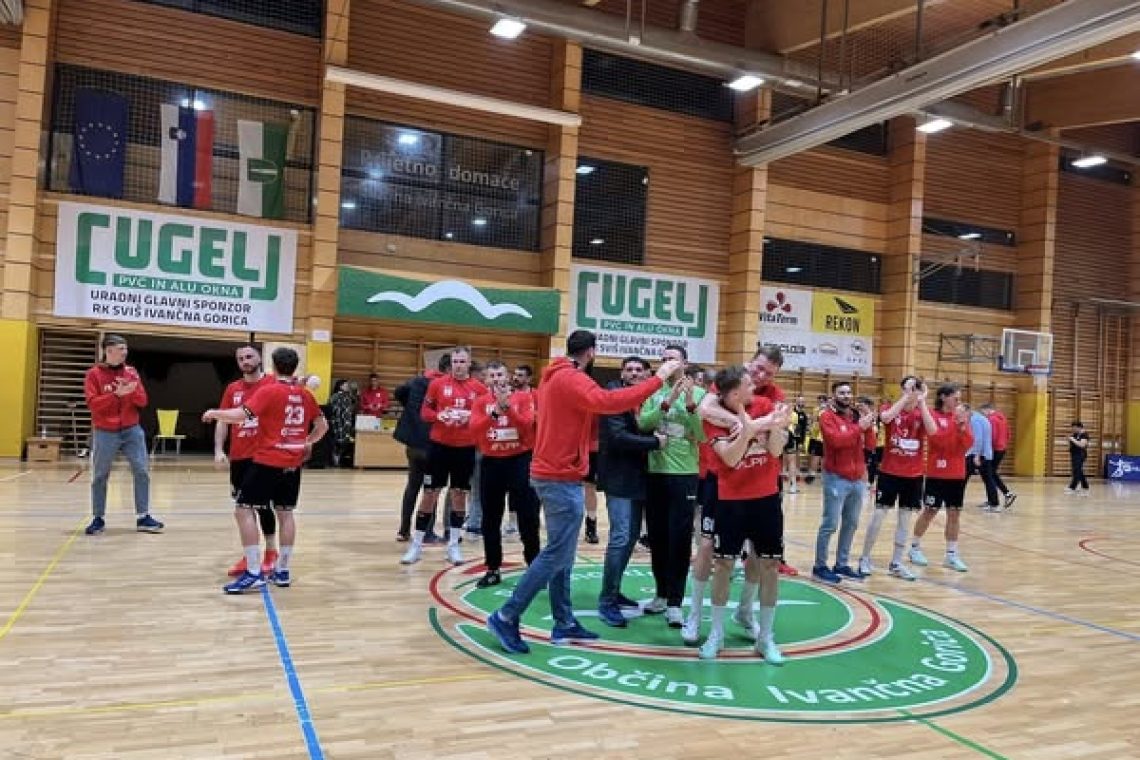 Rokometaši LL Grosist Slovana so v gosteh premagali Sviš Cugelj okna Ivančno Gorico s 36:25