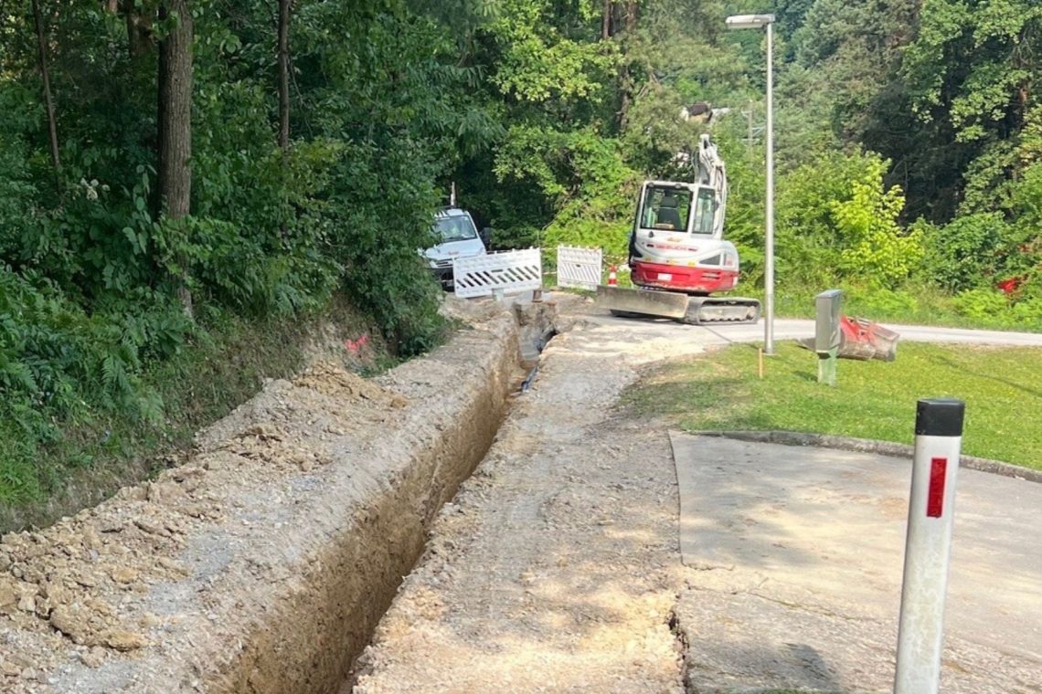 V Zvodnem obnova ceste in vodovoda za večjo varnost in zanesljivost oskrbe