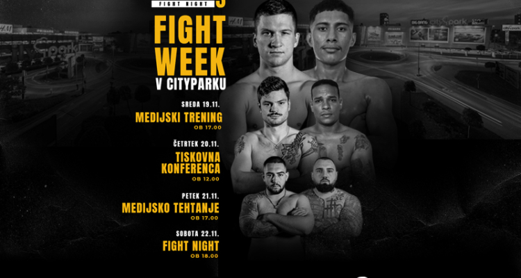 Citypark v znamenju boksarskega tedna in velikega spektakla Golden Gloves Fight Night 3